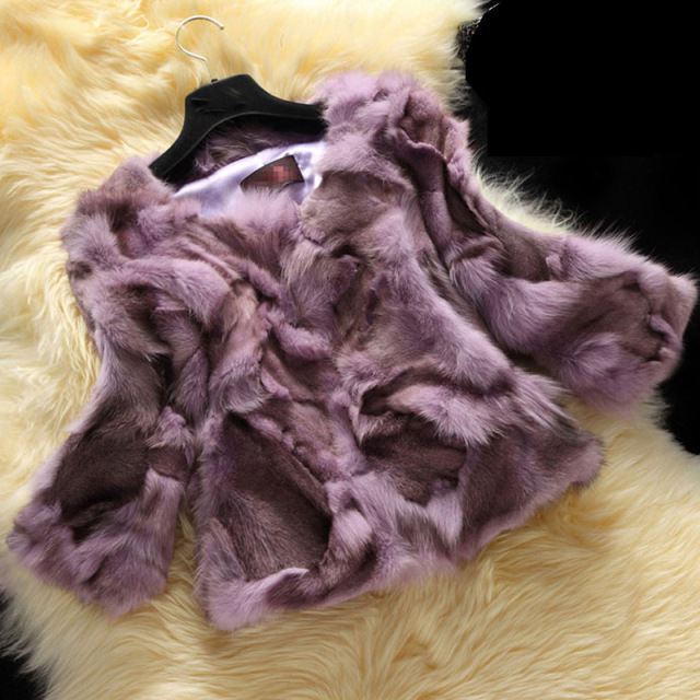 Haining artificial fox fur imitation fur coat