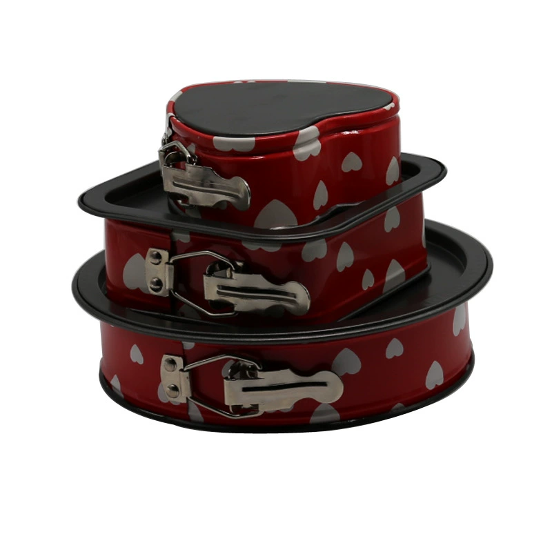 Инструменты для выпечки металлический углеродистая сталь с антипригарным покрытием Квадратный Круг Сердце впечатление и пятиконечная звезда День рождения мусс торт плесень