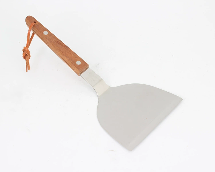 10,5 см японская кухонная лопатка* лопатка для теппняки* лопатка для пиццы* лопатка для жарки* лопатка для теппняки* лопатка с деревянной ручкой