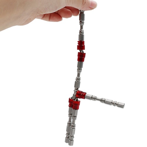 Single-head double-head magnetic coil bit, screwdriver hand electric drill, electric screw blower, nunchaku strong magnetic cross bit