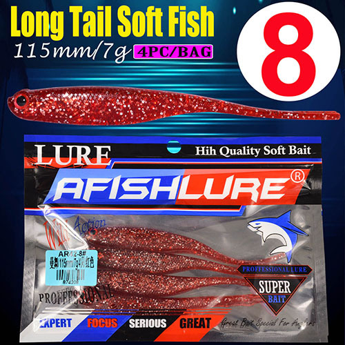 Floating Flukes Lures 115mm 7g Soft Jerkbaits Fresh Water Bass Swimbait Tackle Gear