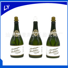 跨境直销节日派对迷你香槟泡泡水创意婚礼迷你香槟吹泡泡赠品玩具