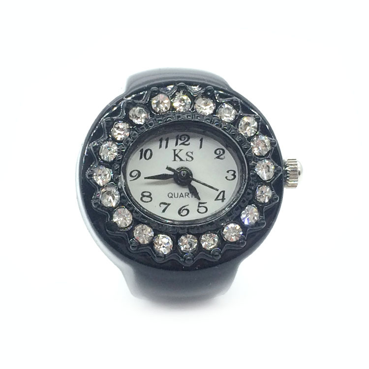 21g Weight Ordinary Glass Mirror Material Alloy Strap Material Watch Rings Classification Pointer+Number Display Type Round Dial Shape Daily, Street Occasion Quartz Movement Geometric Pattern All Seasons Season Women's Gender Retro, Classic Style Style Retro Classic Style Geometric Quartz Watch Rings 11