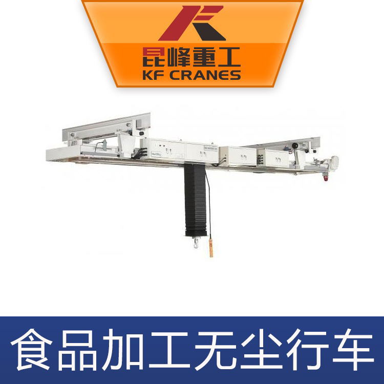 苏州食品加工无尘行车 洁净室双梁起重机厂家 低净空防尘生产