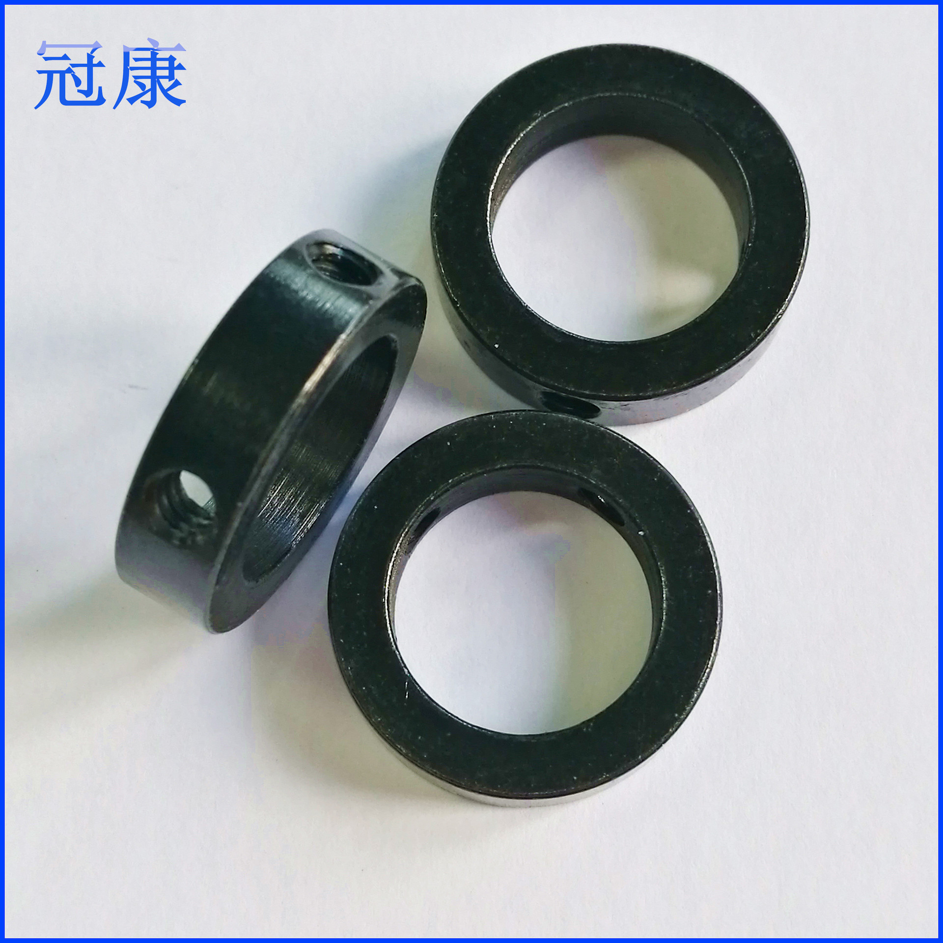 厂家批发定制锁紧环带孔带牙固定圈m3侧孔包黑防滑圈调整固定环
