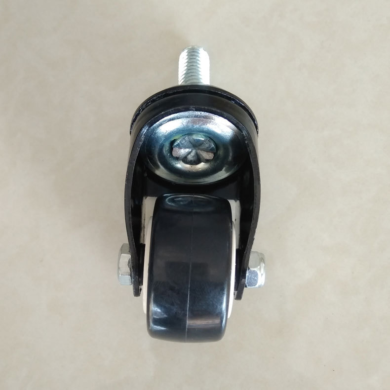 1.5寸金钻丝杆M10X25万向脚轮2