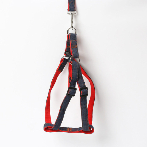 Pet leash, pet denim harness, dog leash, drop shipping of dog supplies