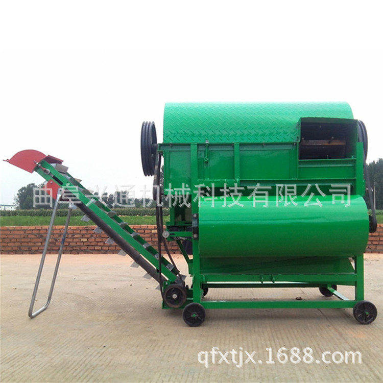 大型花生摘果机 可边走边摘自动装袋  新型全自动花生摘果去秧机