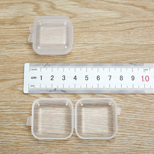 Manufacturer direct sale transparent small square box noise reduction earplug box cordless earplug storage box PP lid small glue box