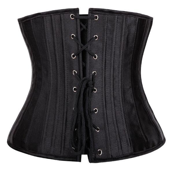 Corte corsé 26 acero hueso corsé satén cintura sello cintura clip pecho apoyo vientre conformación ropa vientre conformación cinturón