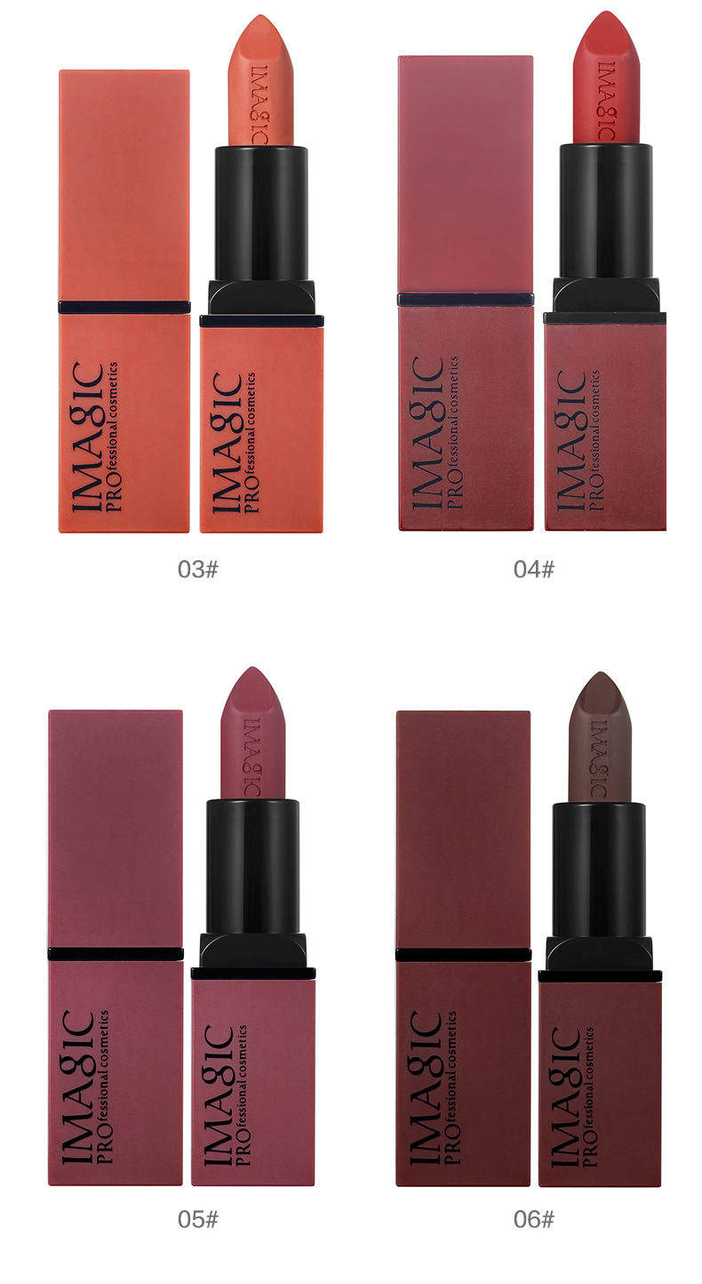 IMAGIC Lipstick Moisturizer Lips Smooth Lip Stick Long Lasting Charming