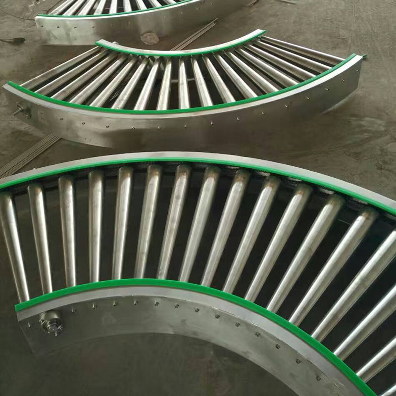 厂家供应304不锈钢辊道输送机物流装卸 无动力重型托辊滚筒输送机