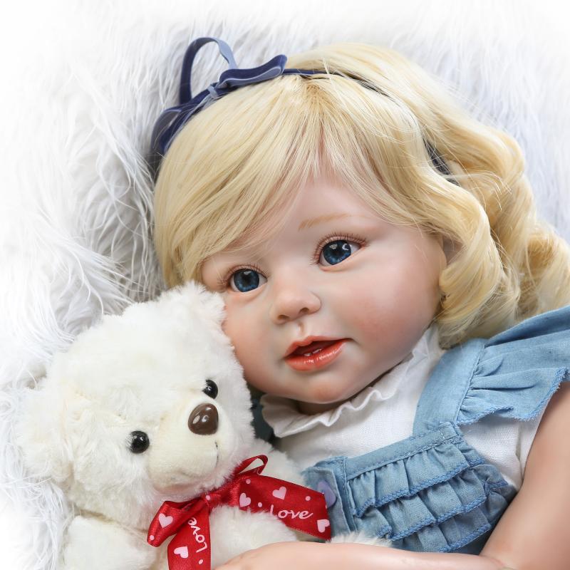 Soft Silicone Realistic Reborn Toddlers Girls Baby Dolls 28 70cm