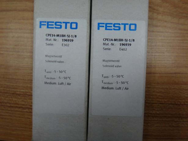 出售FESTO/费斯托 电磁阀CPE14-M1BH-5J-1/8 196939 196937