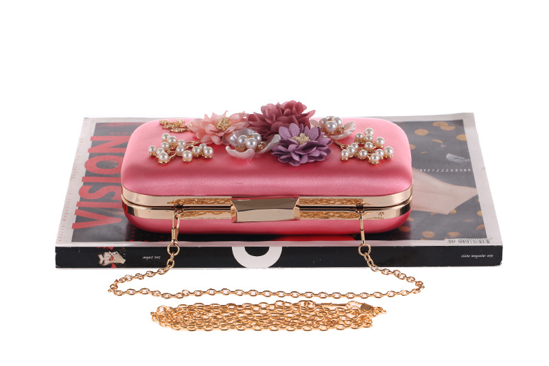 Luxury Rose Flower Korean Women&#39;s Flash Evening Package display picture 5