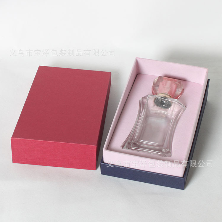 厂家定制高档香水包装盒 天地盖斜开礼品纸盒