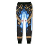 Spring and summer men casual pants pants pants men 3D stamp feet running loose pants and tide