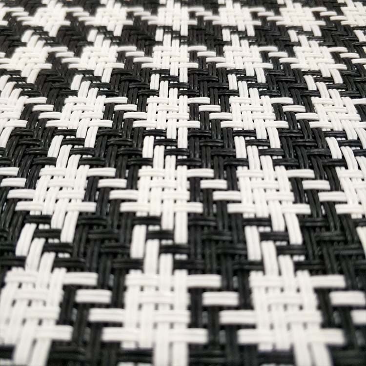 工厂批发黑白双色pvc塑胶网布面料 各色pvc胶网 特殊塑胶网布