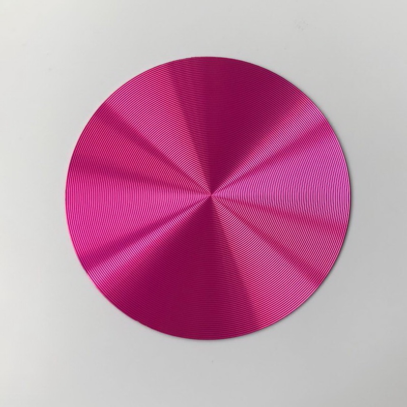 定制CD纹加工氧化定做金属材质的着色CD纹加工