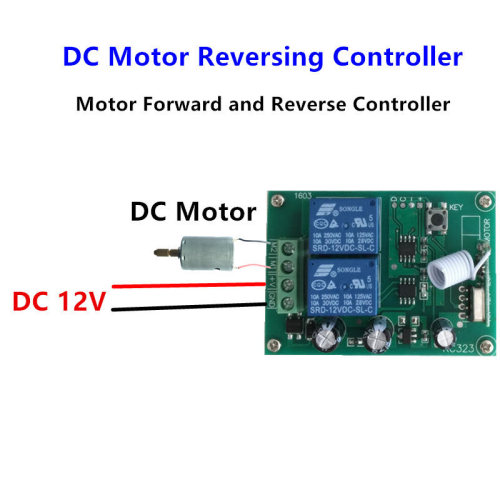 DC12V 2-way wireless remote control switch relay control board DC motor forward and reverse KR1202
