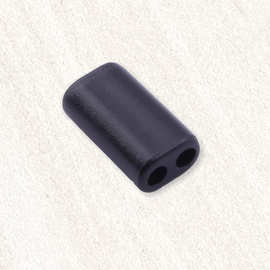 东莞厂家批发2.4mm塑胶双孔滑扣圆绳扣挂绳扣绳子调节扣绳带塑料