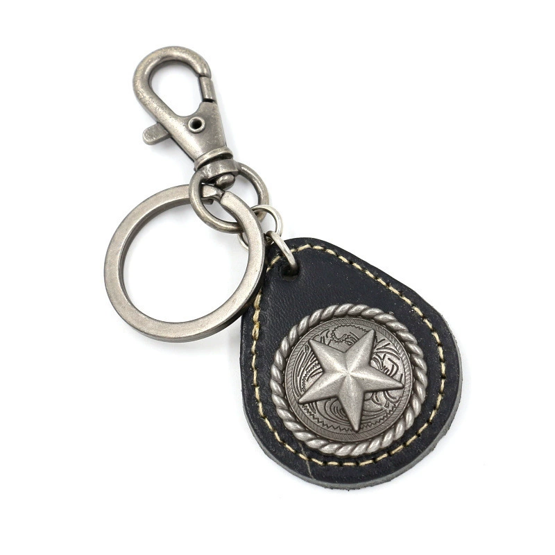Стильная креативная кожаная подвеска брелок для ключей городской стиль креативный подарок панк стиль