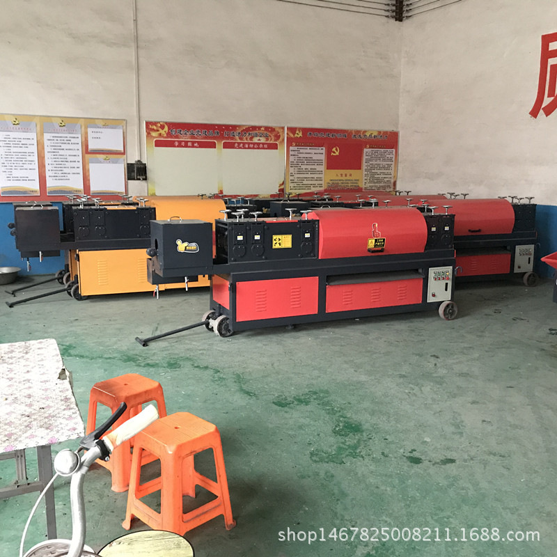 新型多功能钢管调直机 圆管变方管调直除锈刷漆一体机