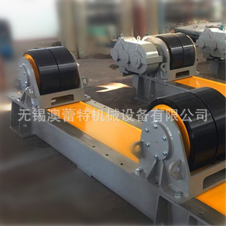 60T可调式焊接滚轮架 双排黑色聚氨酯轮 变频调速 安全系数高