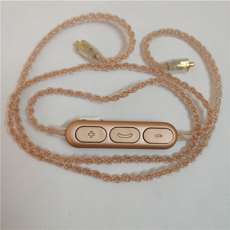 蓝牙耳机线_舒尔se535 DIY定制单晶镀银线蓝牙耳机线