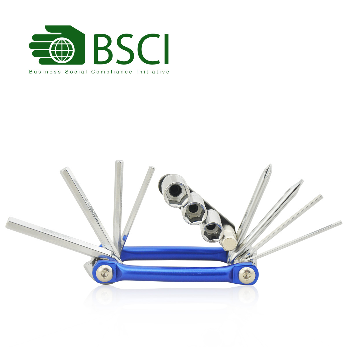 侃天供应新款自行车折叠内六角工具多功能组合工具自行车修理工具