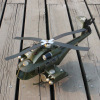 Retro realistic helicopter, airplane, fighter, model, bar decorations, jewelry