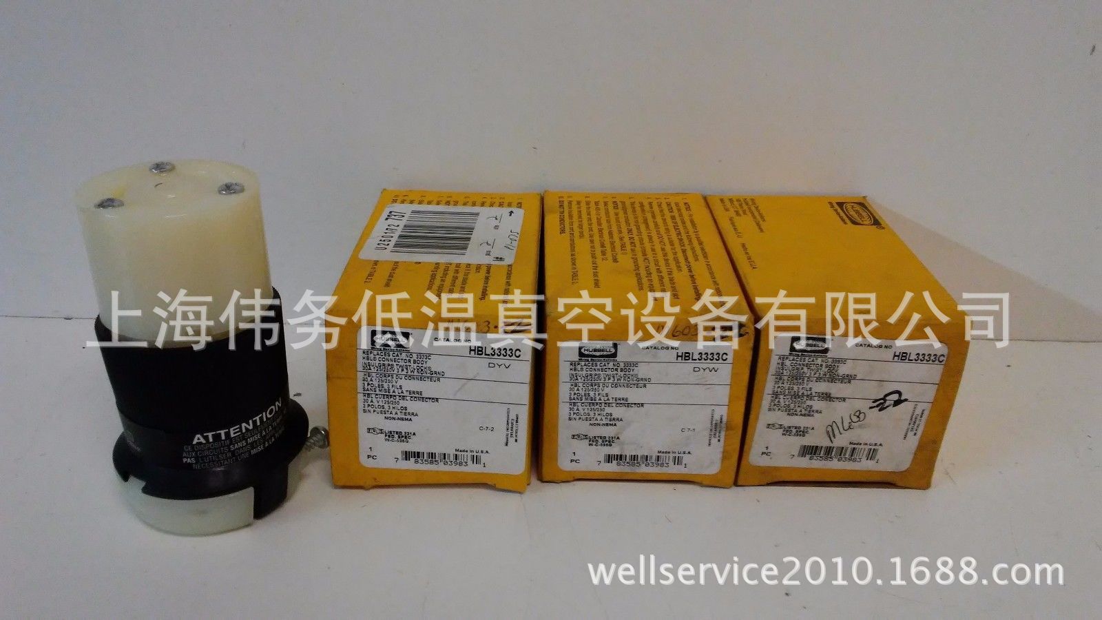 HUBBELL 30A 125/250V 3P 3W CONNECTOR BODIES HBL3333C