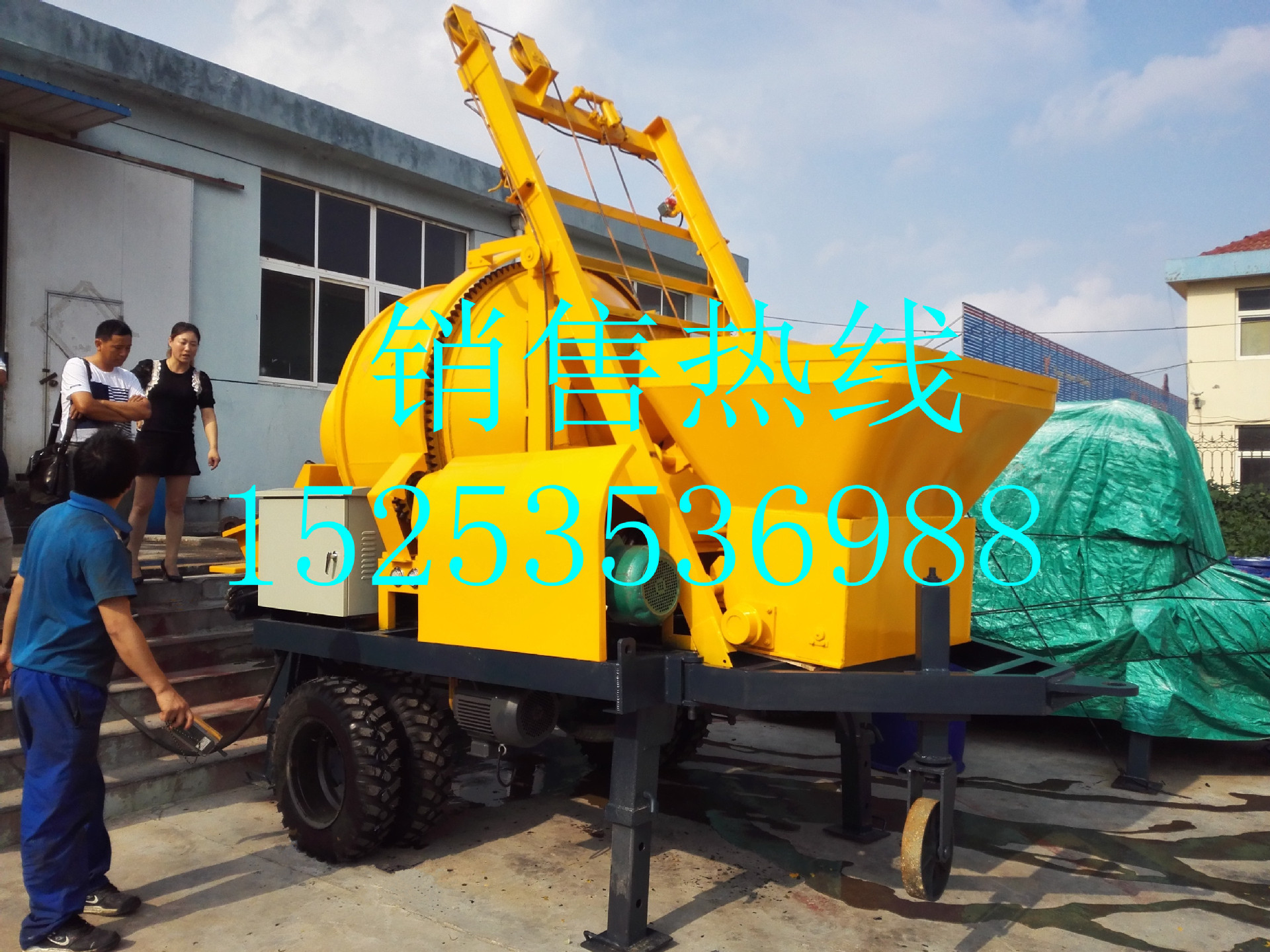 搅拌输送一体 混凝土一体泵机 拌料输送一体机 40泵机 搅拌泵送机