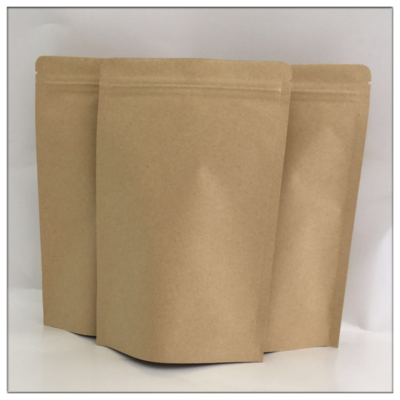 半磅咖啡豆包装袋 牛皮纸铝箔自封自立拉链骨袋现 食品烘焙包装袋