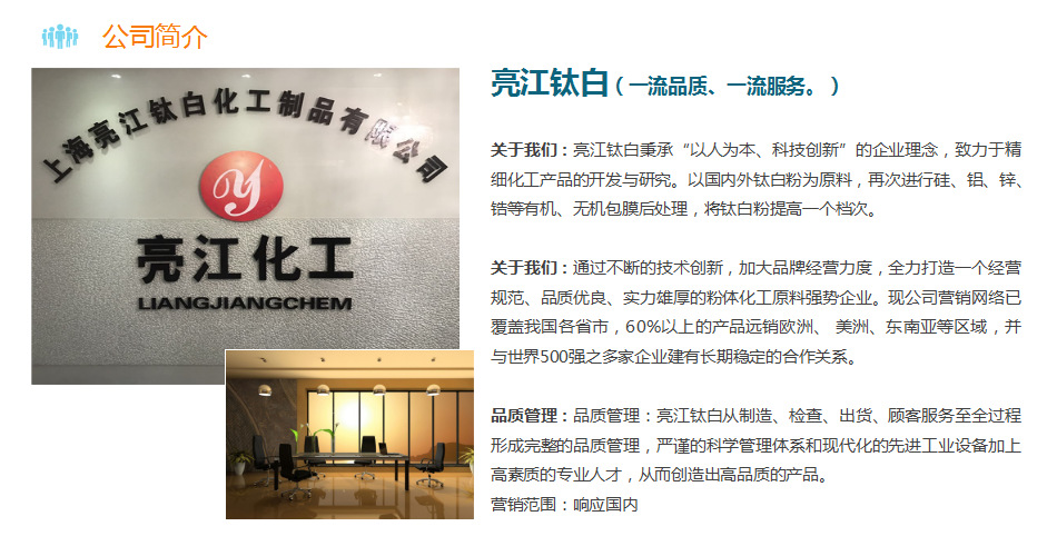 公司简介白