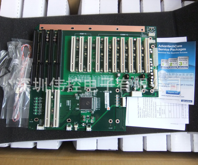 研华PCA-6114P10工控机底板  10个PCI 插槽板 工业全长卡专用底板