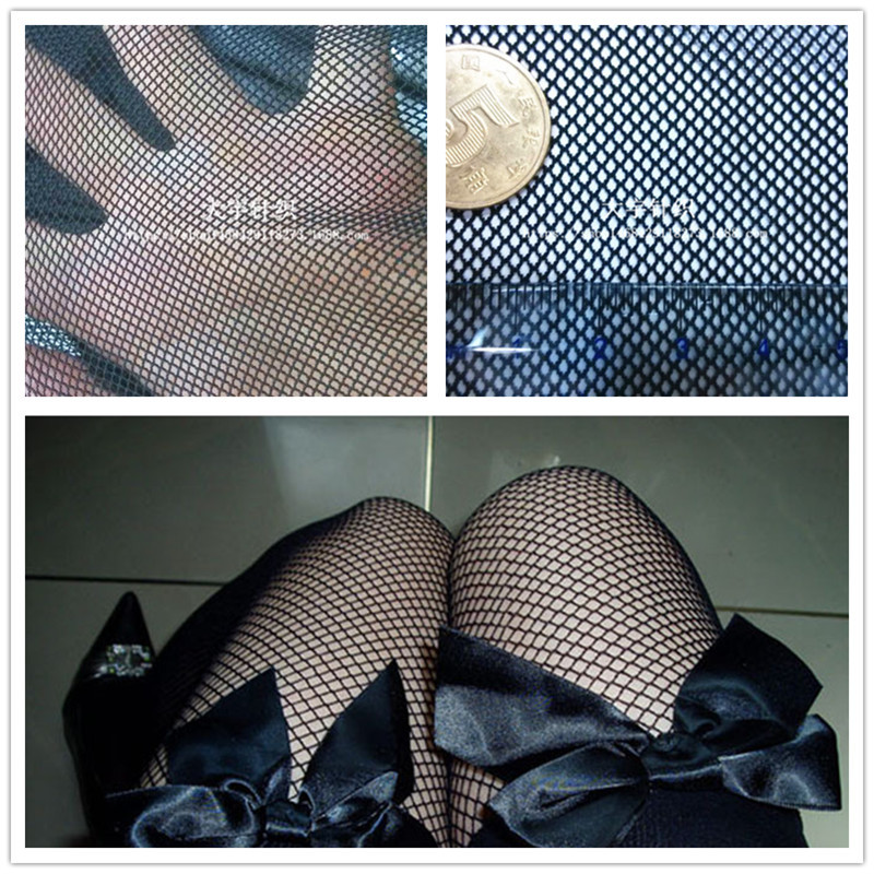 70D菱形弹力网眼网纱面料 大网服装丝袜布料 四面弹 蕾丝 网布