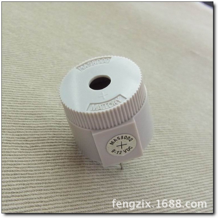 进口MALLORY蜂鸣器9-12Vdc讯响95-103dB压电报警防水连续MAS800Q|ms