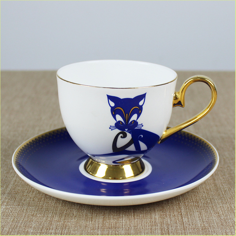 Bone China Coffee Cup Set - Model B