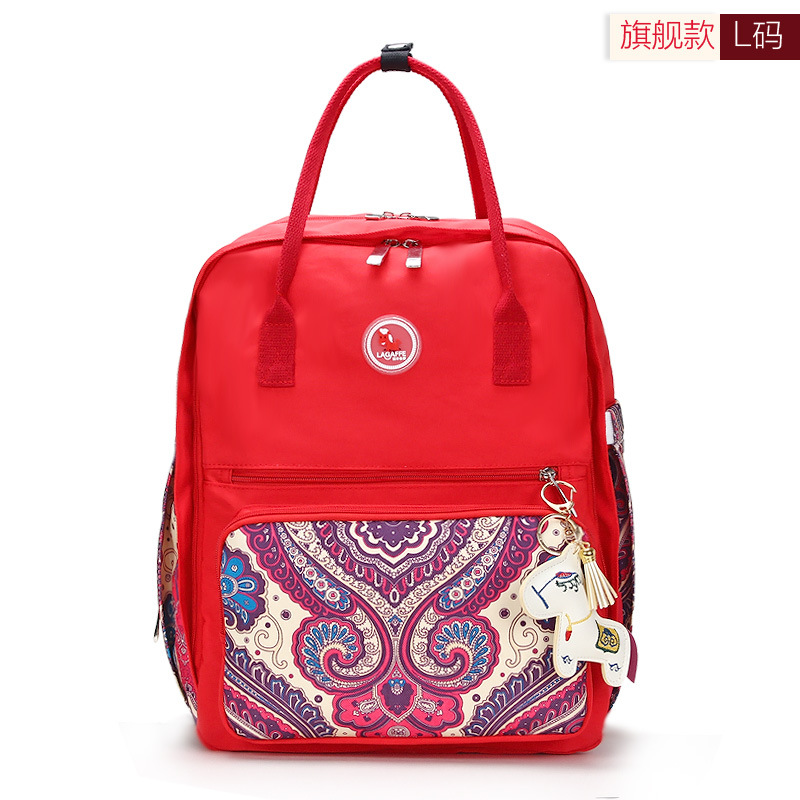 Wood fashion Mummy Bag multi-function High-capacity Backpack waterproof portable portable Mother-Baby Pack wholesale