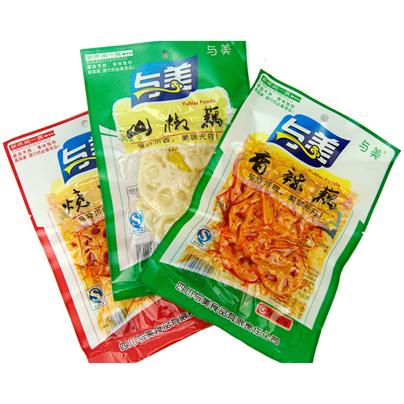 与美莲藕70g香辣藕片烧烤山椒味四川特产蔬菜制品休闲小吃零食