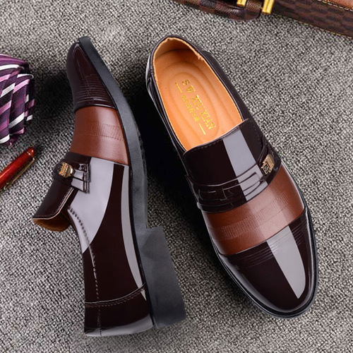  Spring Men's Business Formal Hollow Leather Shoes Men's Foot Slips Perforated Versatile Men's Shoes Dropshipping