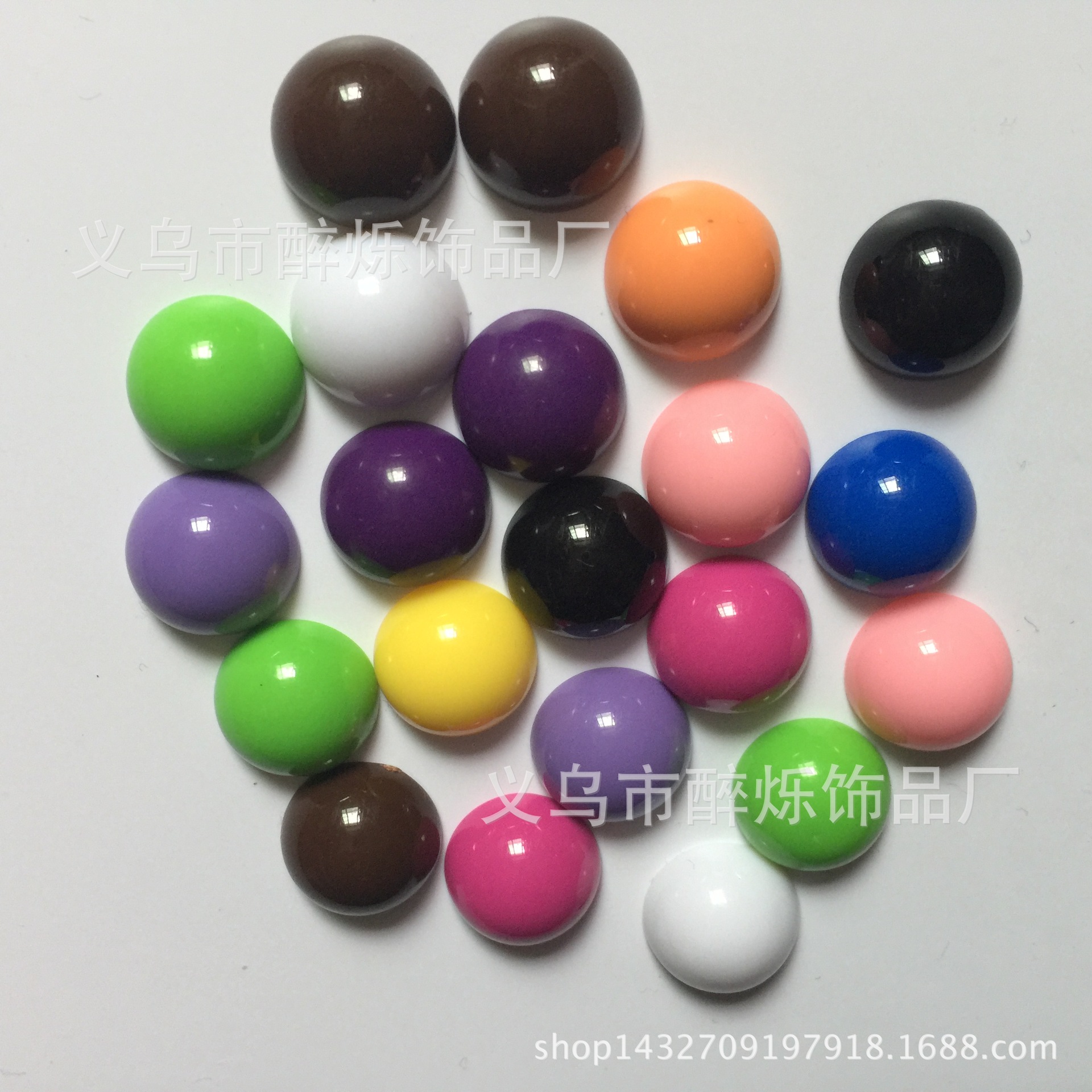 diy饰品配件平底无孔ABS半圆仿珍珠/半面亚克力ps塑料/美容美甲