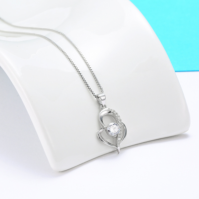 S925 Silver Micro-Pavé Pendant Necklace