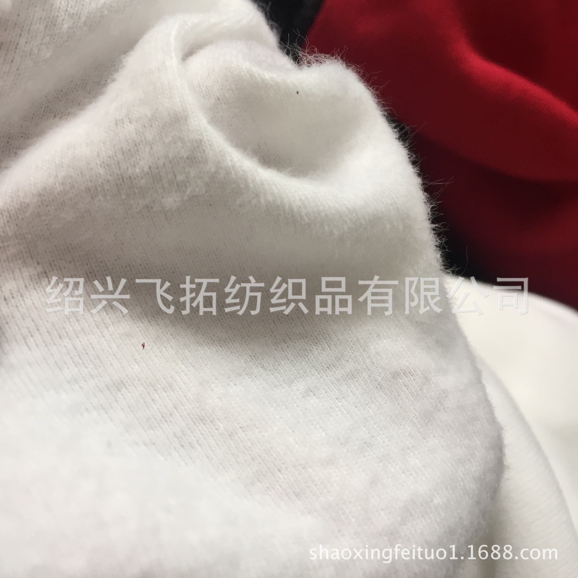 厂家直销针织100%涤纶双面布拉毛 高档全涤棉毛布起毛