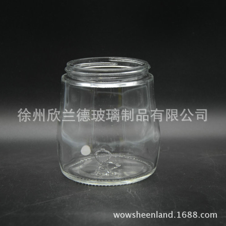 厂家直售批发各种玻璃罐450ml食品包装罐奶酪瓶鱼子酱瓶