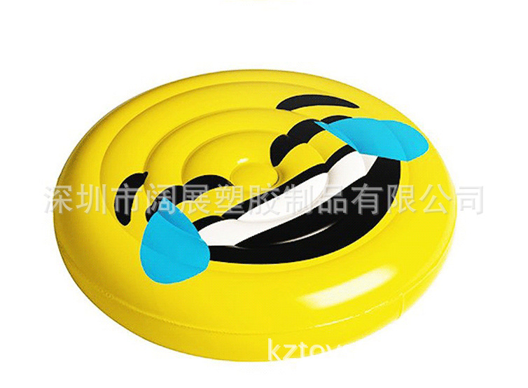 现货料充气表情包充气浮排笑脸哭脸浮床垫铺眼镜眼泪表情浮排