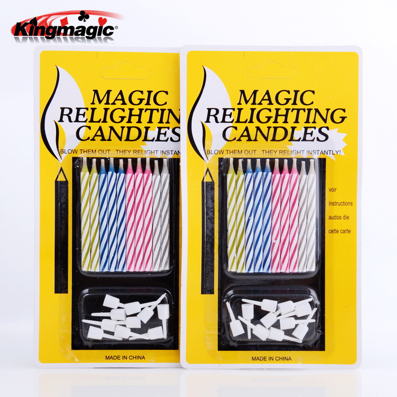 Velas indestructibles, velas de cumpleaños, velas luminosas, accesorios de magia para bromas, artículos creativos para bromas, bromas divertidas.