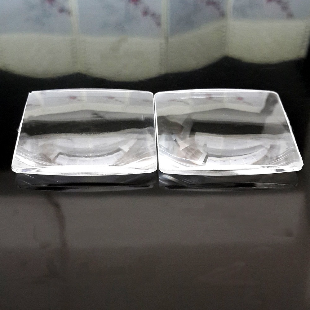 厂家供应42*42正方形压克力凸透镜 光学放大镜镜片