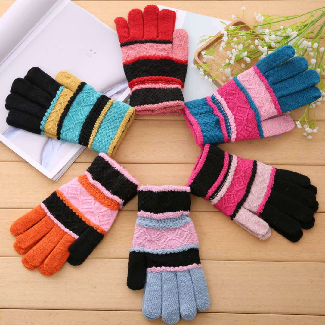 K222 Couple Gloves knitting practical men and women Wool glove 2016 new pattern winter wholesale